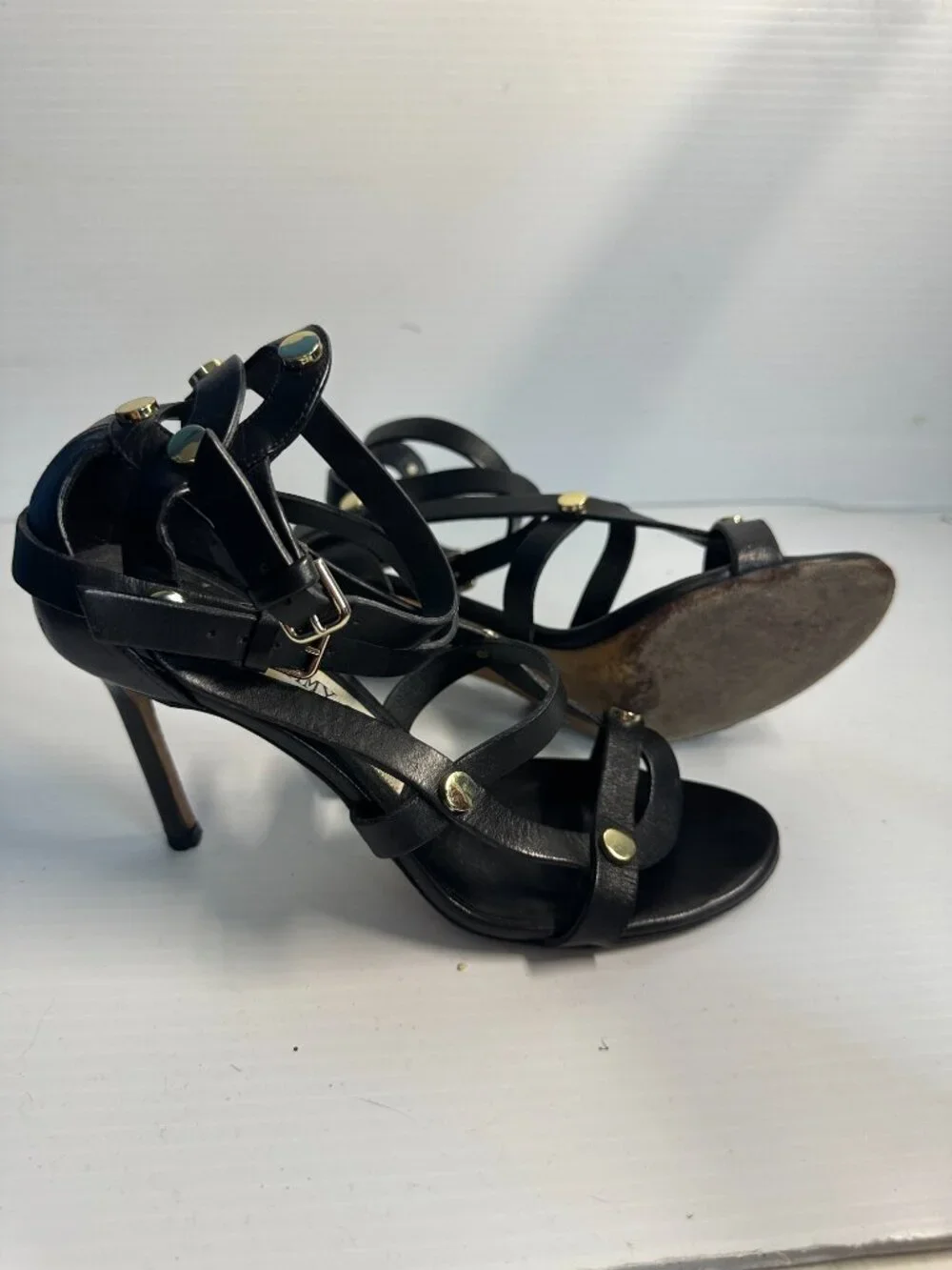 Jimmy Choo Strappy and Studded Heels - Picture 5 of 5